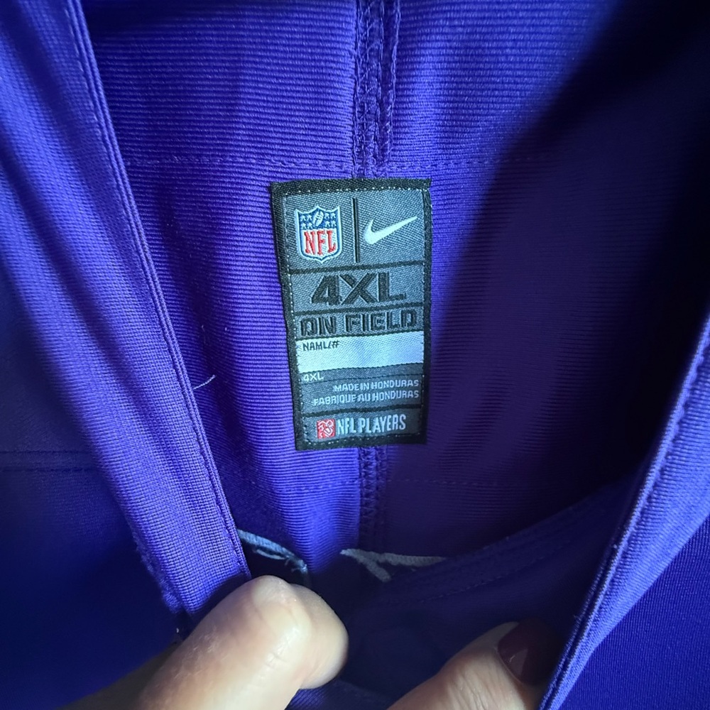 Nike 4XL On Field Purple Jersey - Picture 3 of 3